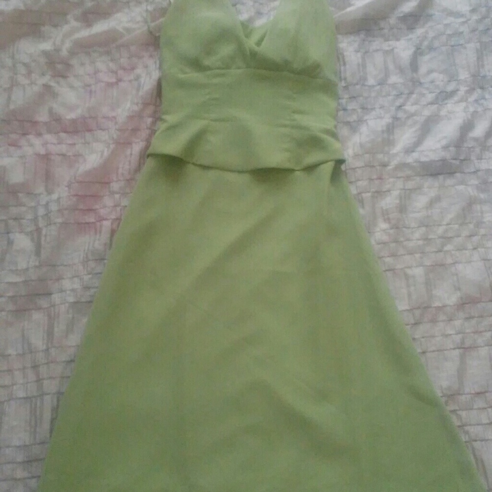 Sage green bridesmaid dress